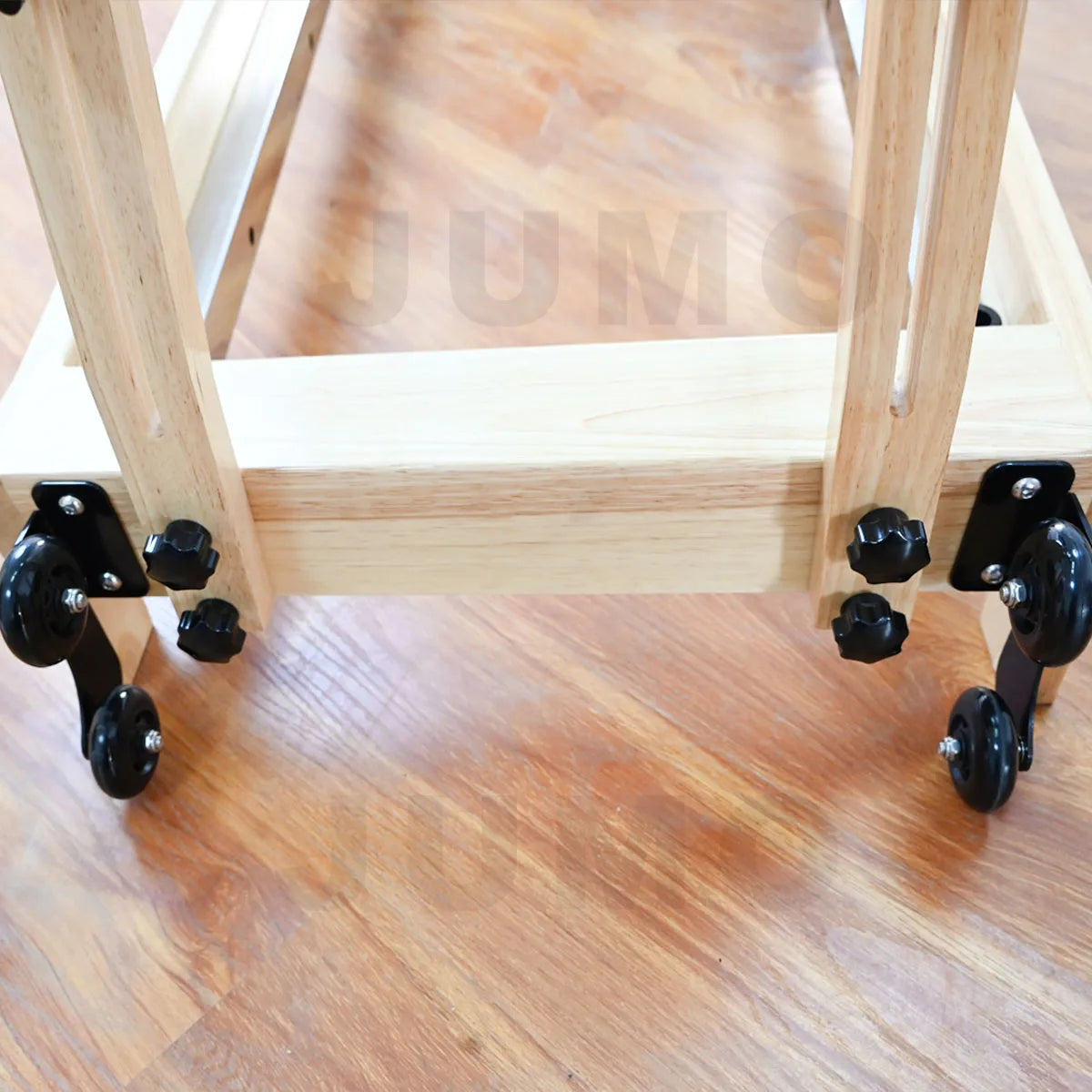 Jumo Oak Wood Pilates Reformer Studio Equipment 2420mm Black