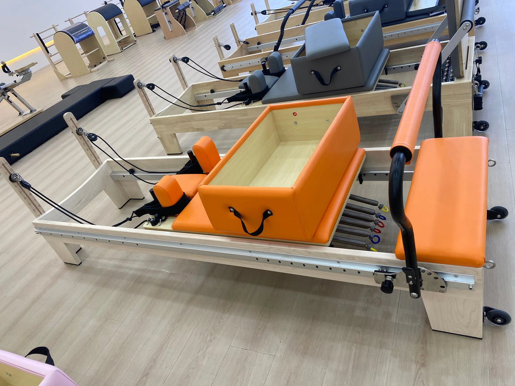 Pilates Reformer Machine Maple Wood Commercial Studio Fitness Equipment