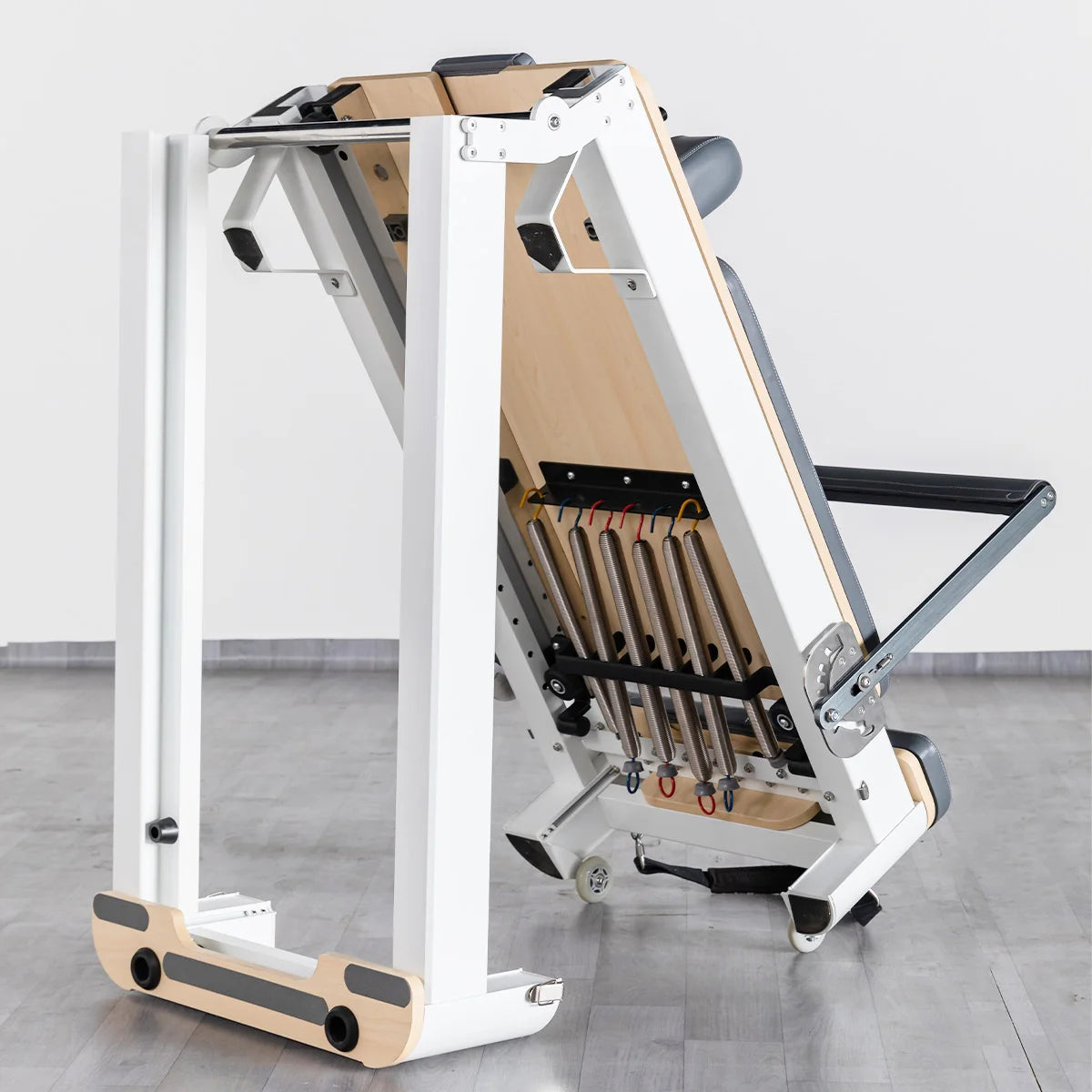 JUMO YAFR-2 Foldable Aluminum Pilates Reformer Machine White 237cm