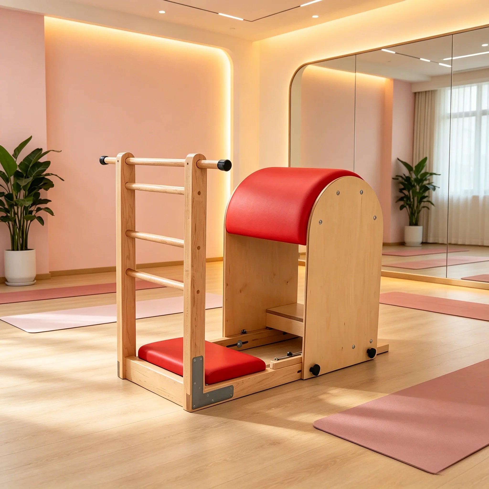 Maple Wood Adjustable Pilates Ladder Barrel Studio Equipment