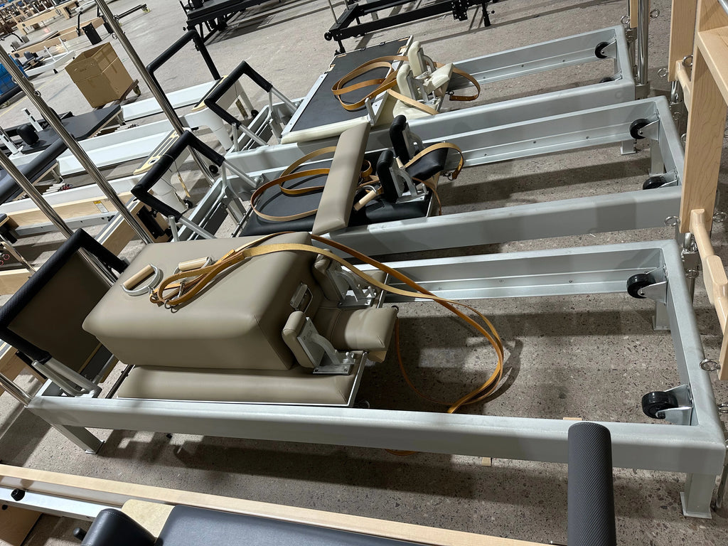 Professional Cadillac Pilates Reformer Aluminum 95 Inch Black