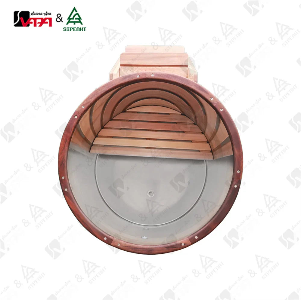 Custom Cold Plunge Tub Modern Red Cedar Alfresco Outdoor Living Australia