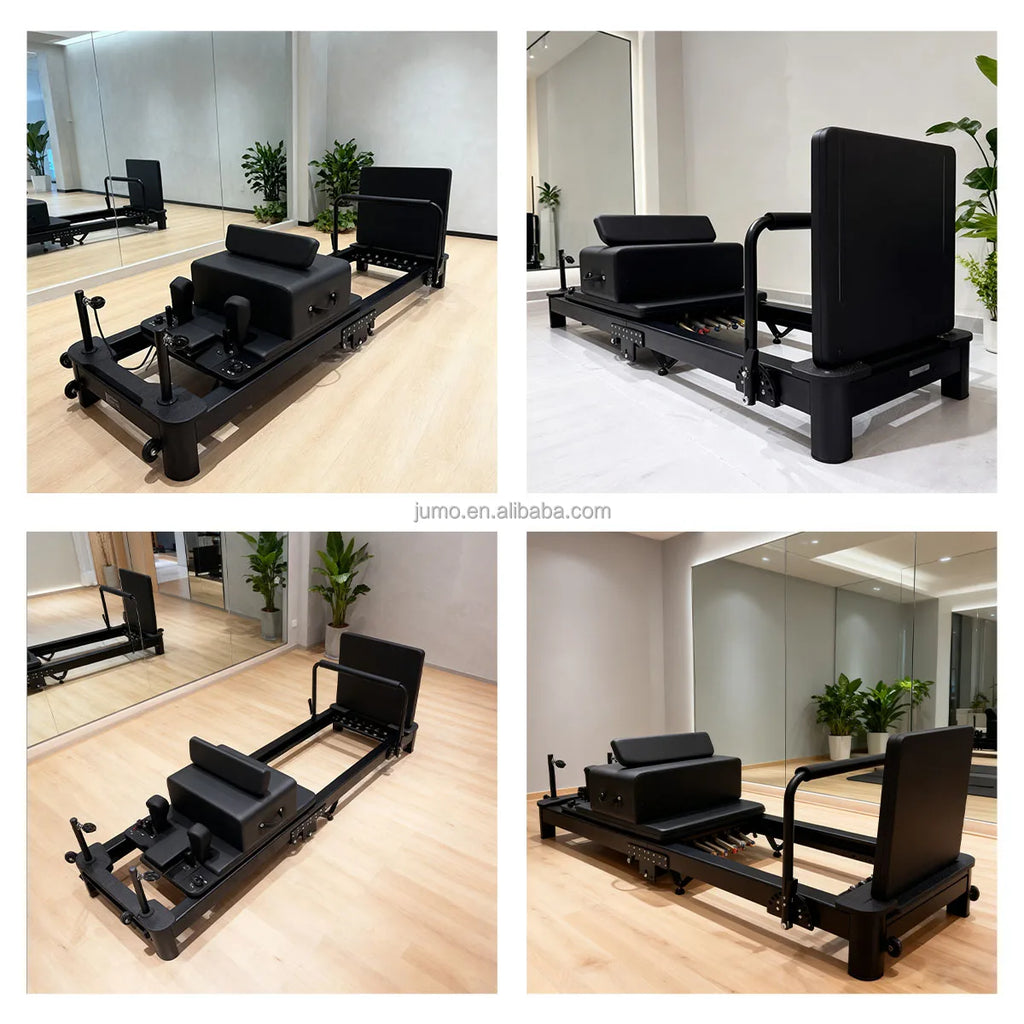 JUMO FFAB08-2 Aluminum Reformer Pilates Machine Black