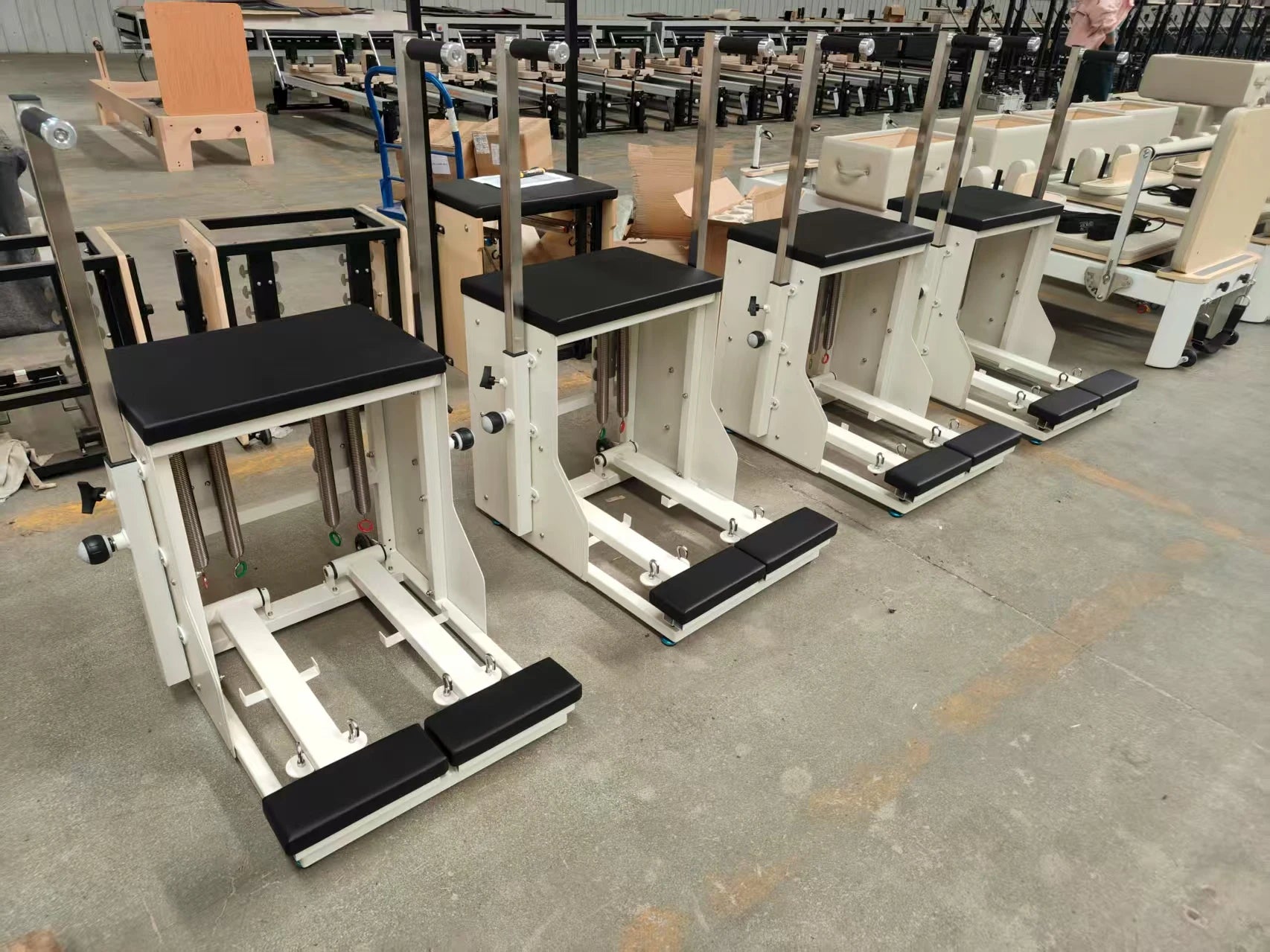 Stability Pilates Chair Commercial Grade Aluminum Adjustable Resistance
