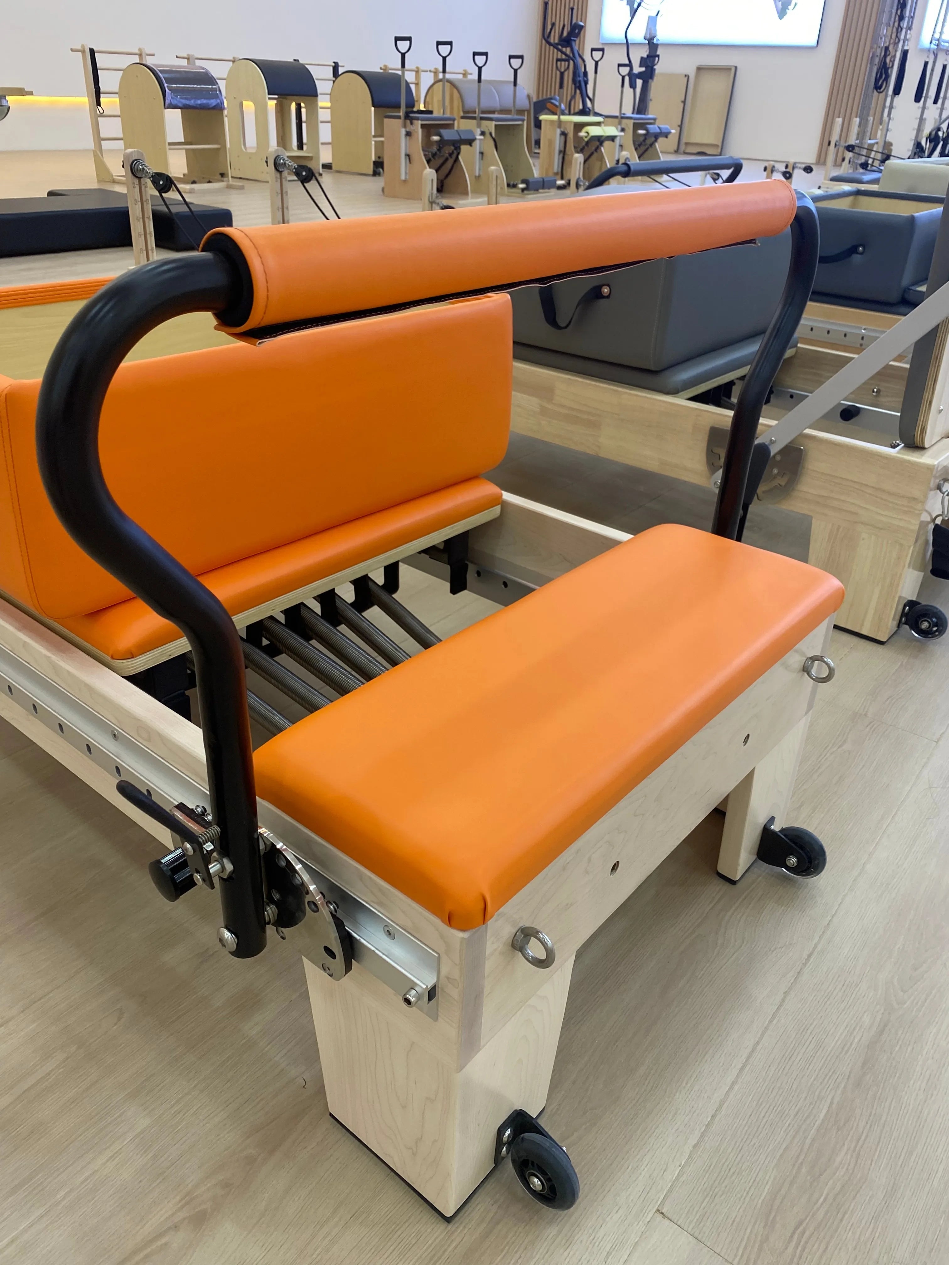 Maple Wood Pilates Reformer Machine Full Track 2325x950x400mm