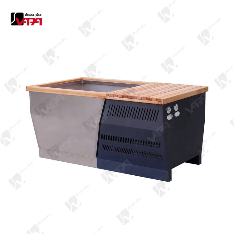 Custom Cold Plunge Tub Stainless Steel Minimalist Alfresco Outdoor Living Australia