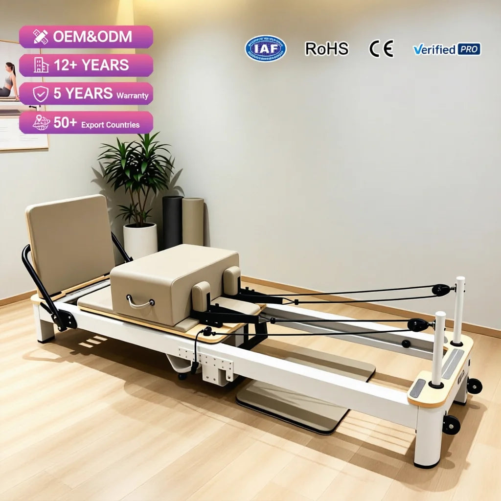 JUMO FMZD01 Foldable Aluminum Pilates Reformer Portable Studio Equipment