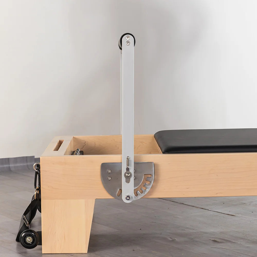 Maple Wood Pilates Reformer Studio Equipment With Adjustable Resistance