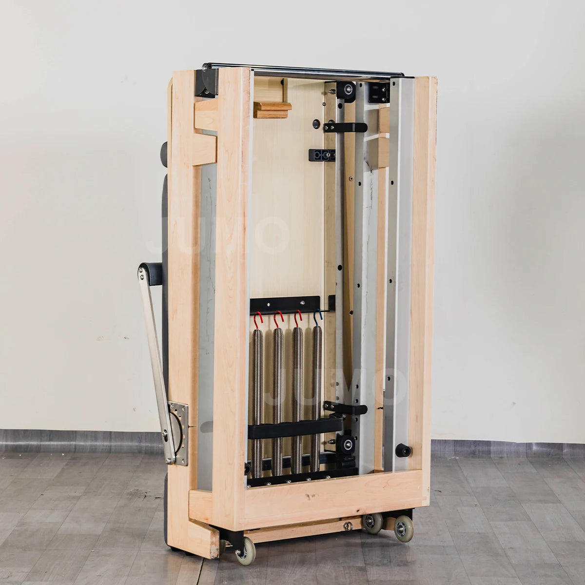 JUMO FW02 Foldable Maple Wood Pilates Reformer Black