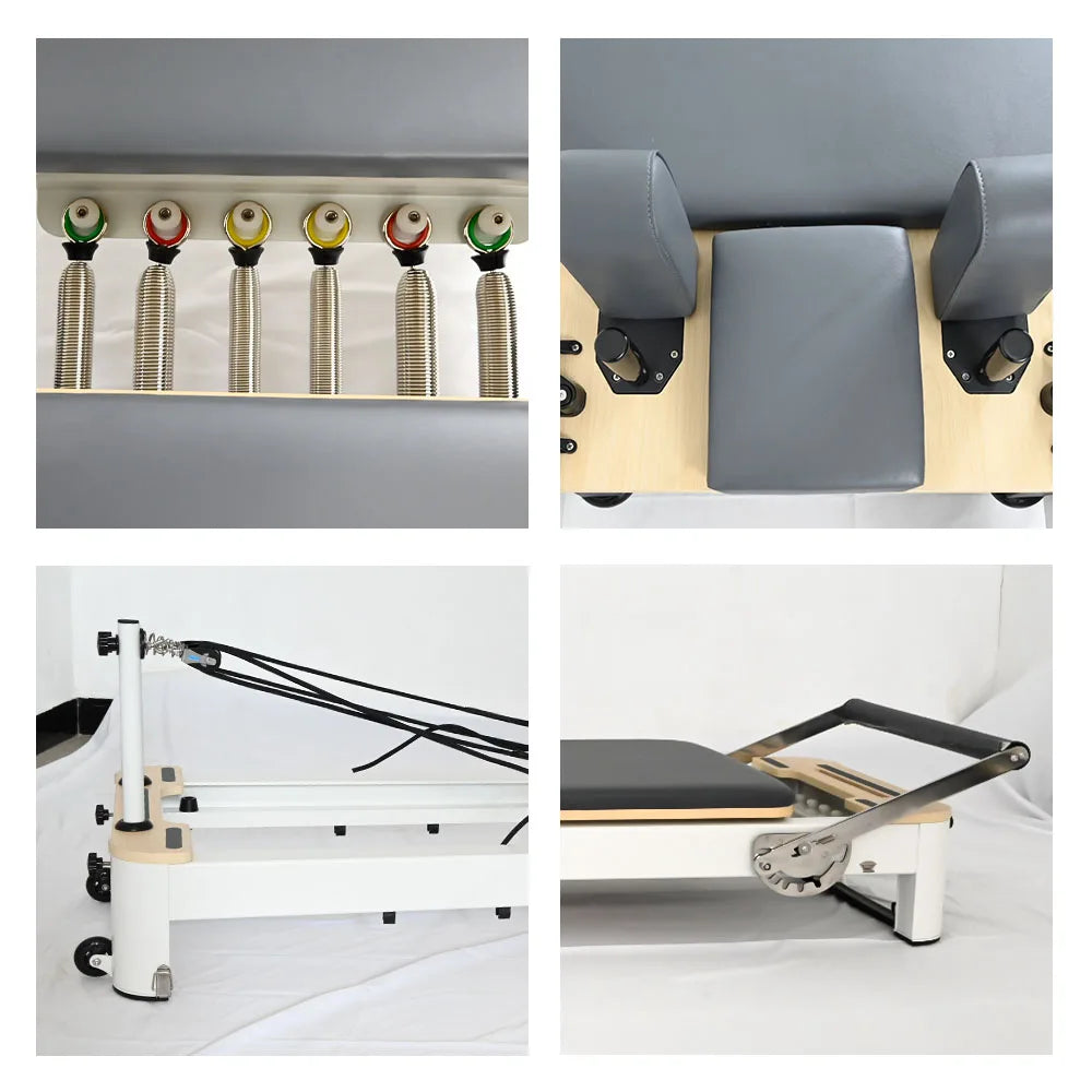 JUMO Aluminum Pilates Reformer Studio Grade Gray 2370mm