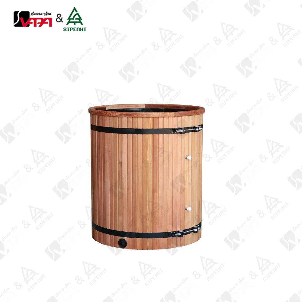 Custom Cold Plunge Tub Modern Red Cedar Alfresco Outdoor Living Australia