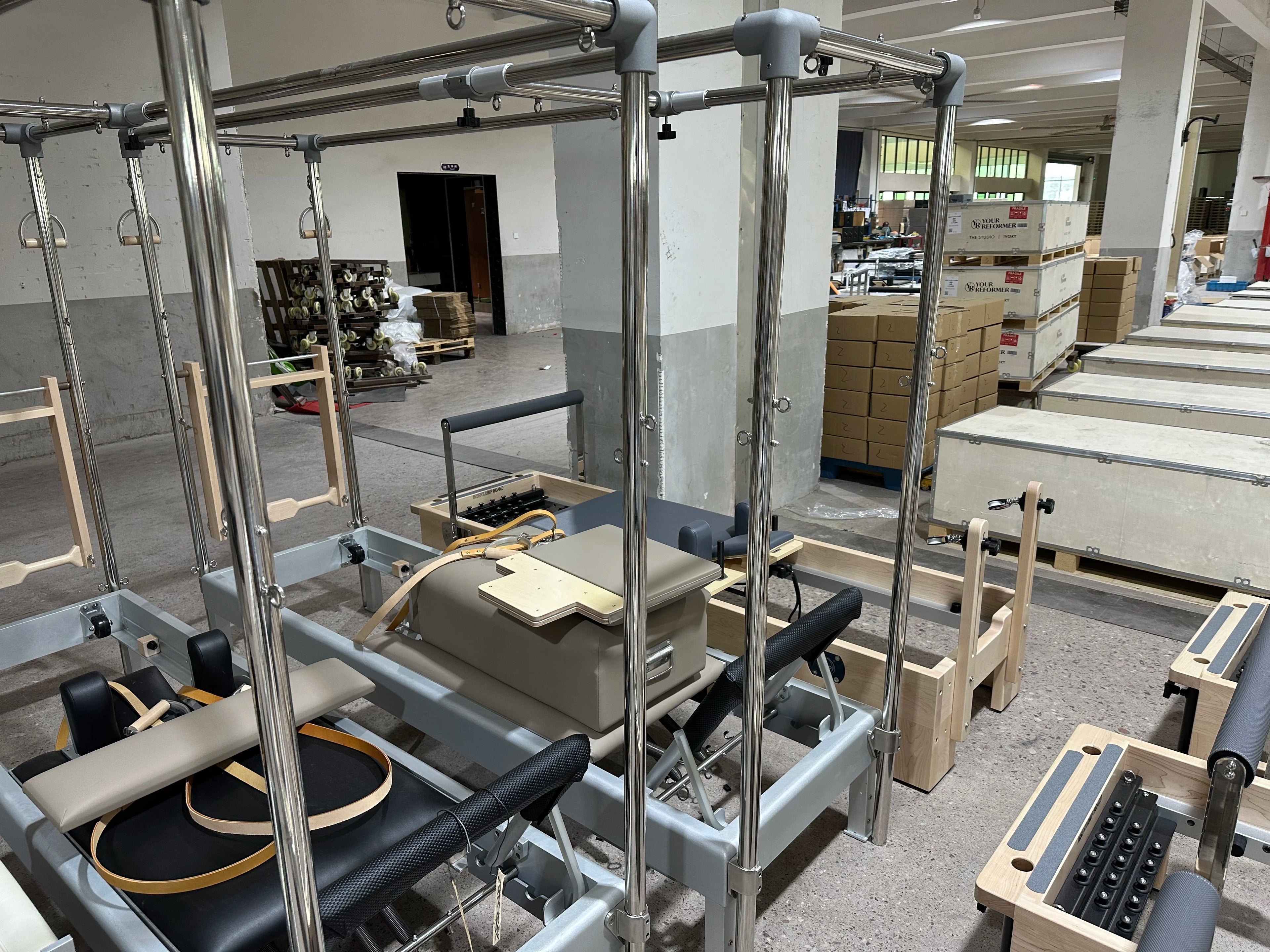Classic Aluminum Pilates Cadillac Reformer Studio Training System