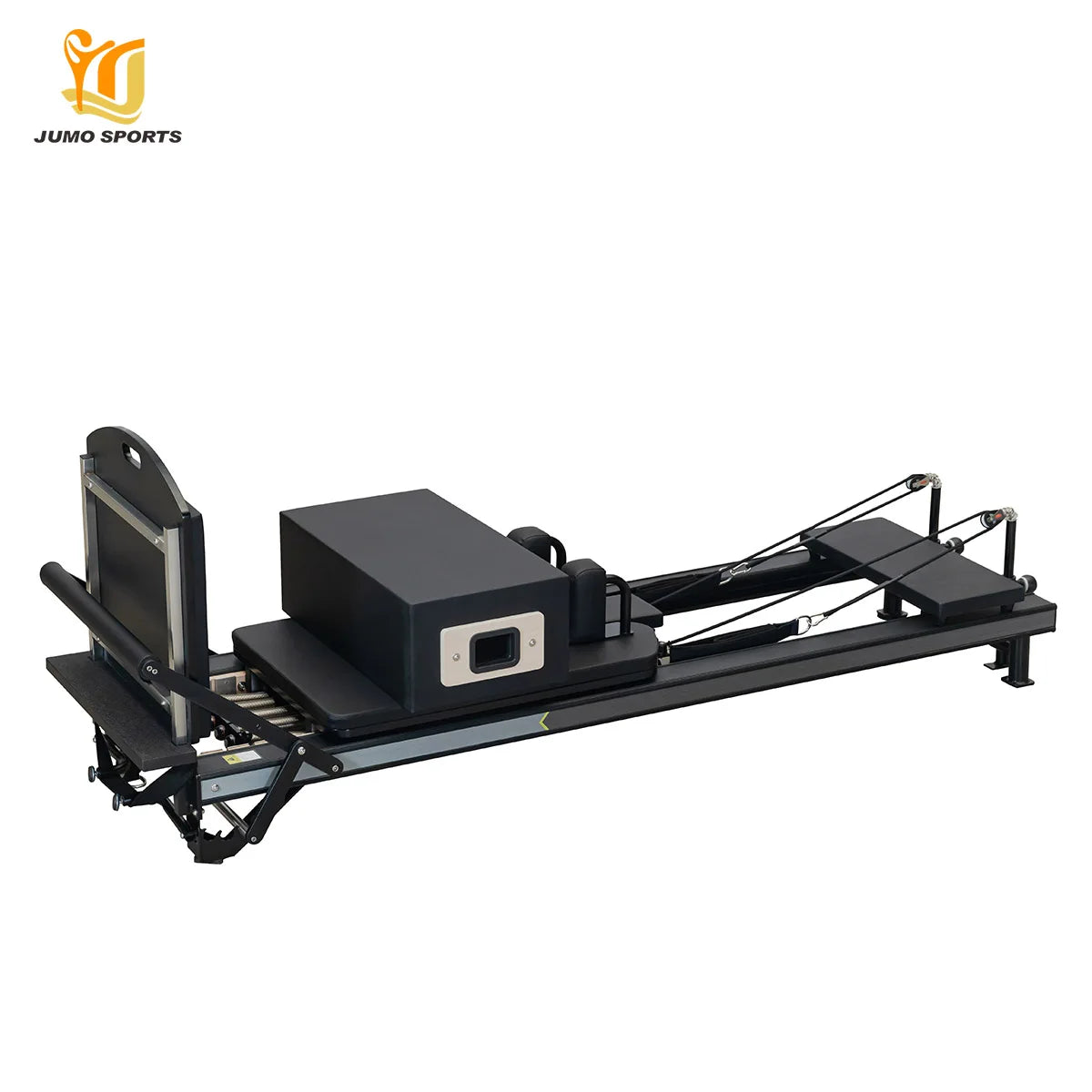 Aluminum Pilates Reformer Machine Black 253cm