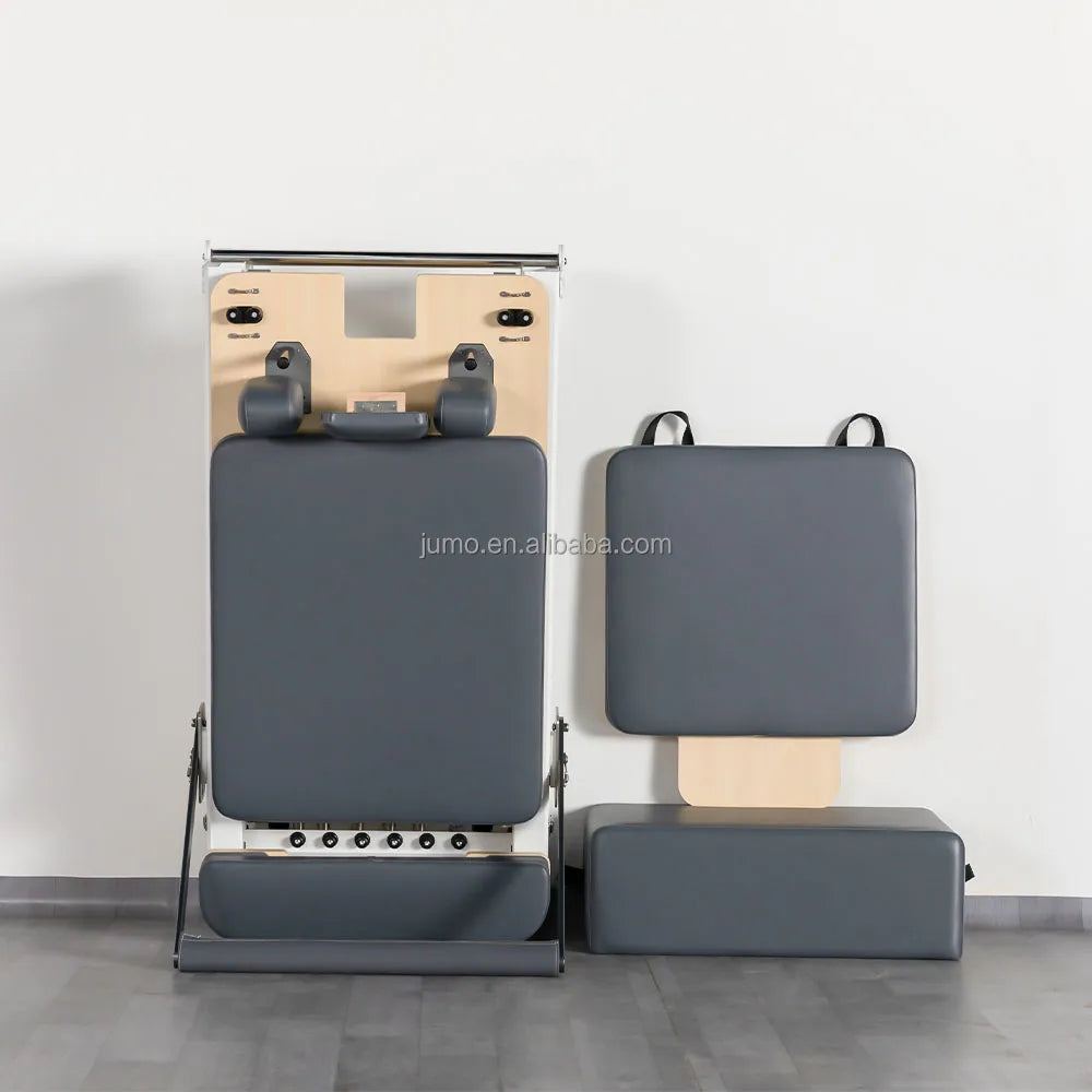 JUMO YAFR-2 Foldable Aluminum Pilates Reformer Machine White 237cm
