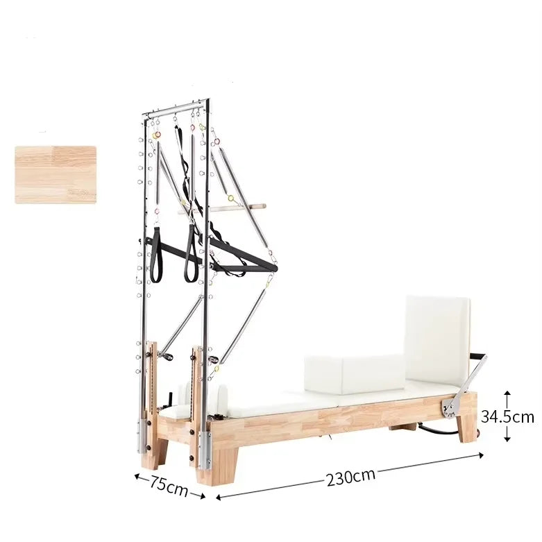 Oak Wood Pilates Reformer Tower Commercial Studio Equipment