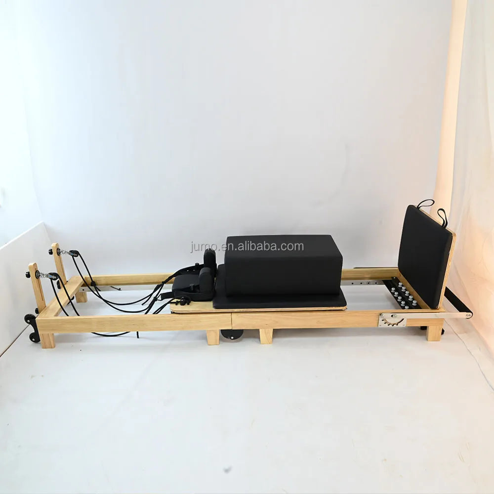 Jumo KFW Foldable Pilates Reformer Oak Wood Black