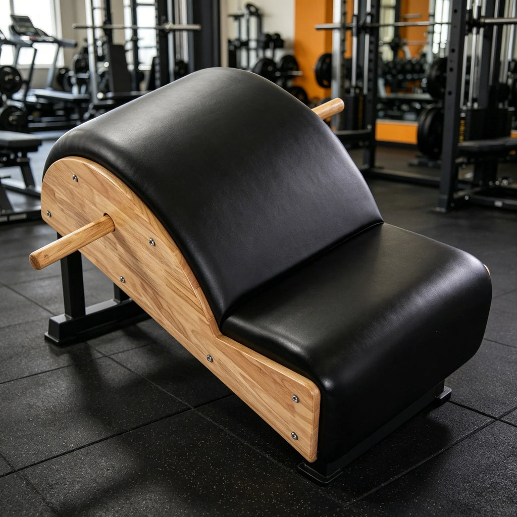 Maple Wood Pilates Spine Corrector Portable Studio Equipment Black