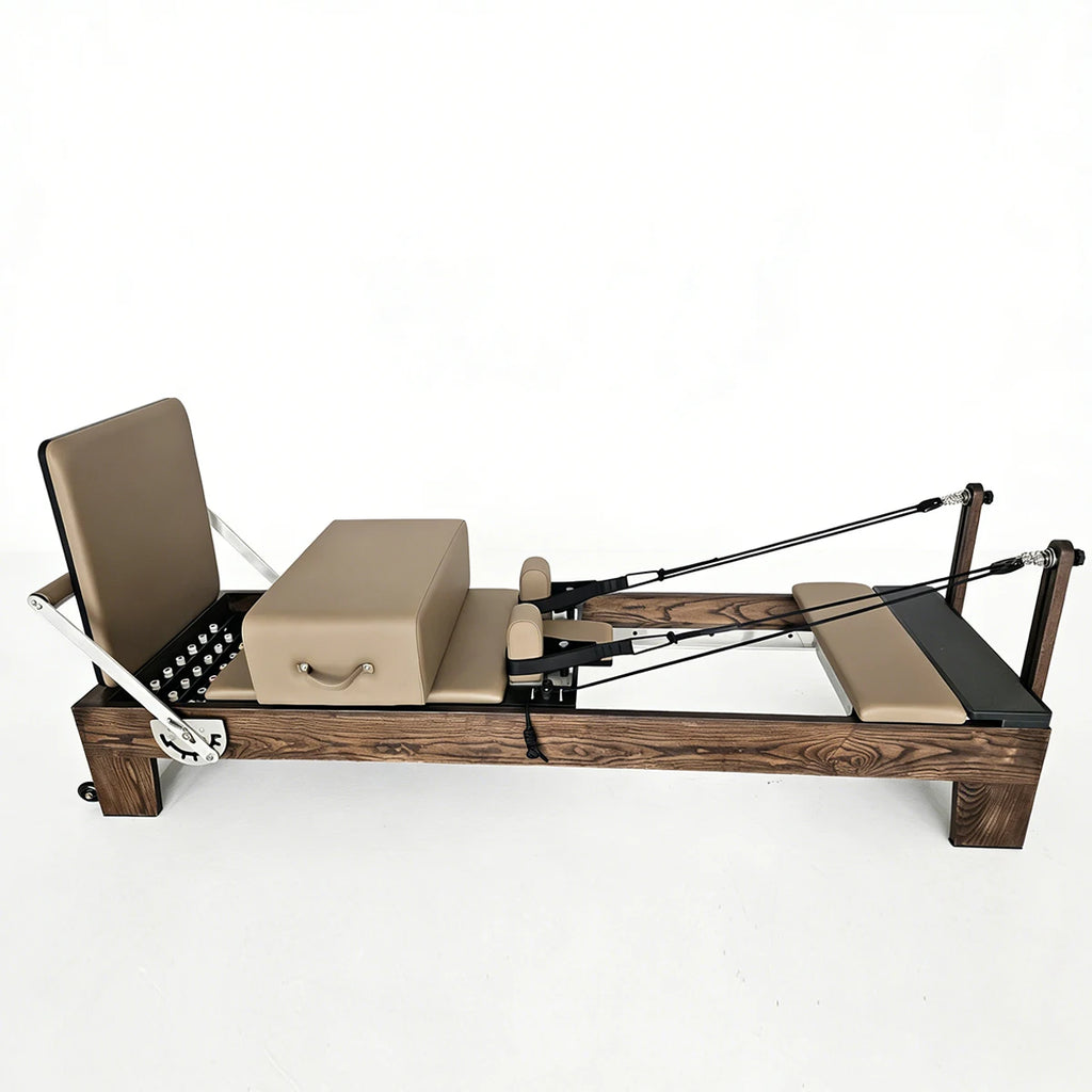 Maple Wood Pilates Reformer Adjustable Studio Equipment