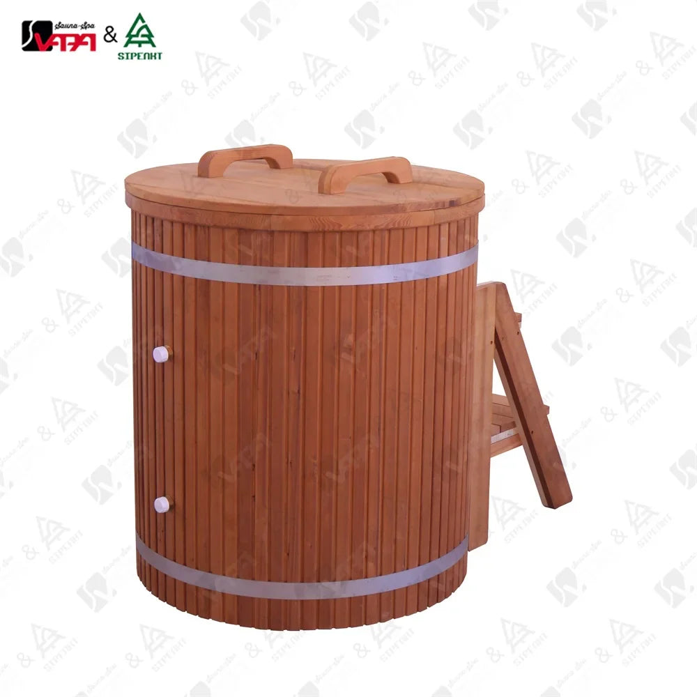 Custom Outdoor Furniture Red Cedar Cold Plunge Tub Alfresco Outdoor Living Australia