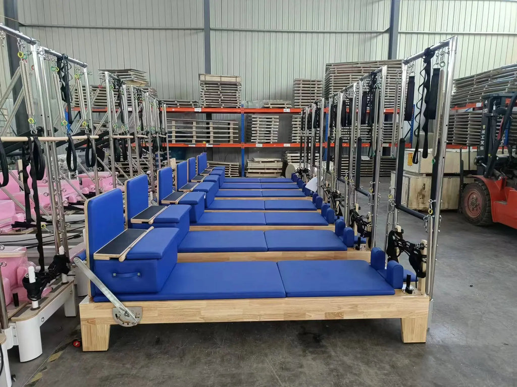 Oak Wood Pilates Reformer Tower Commercial Studio Equipment