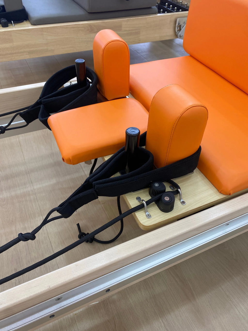 Maple Wood Pilates Reformer Studio Grade Full Track Orange