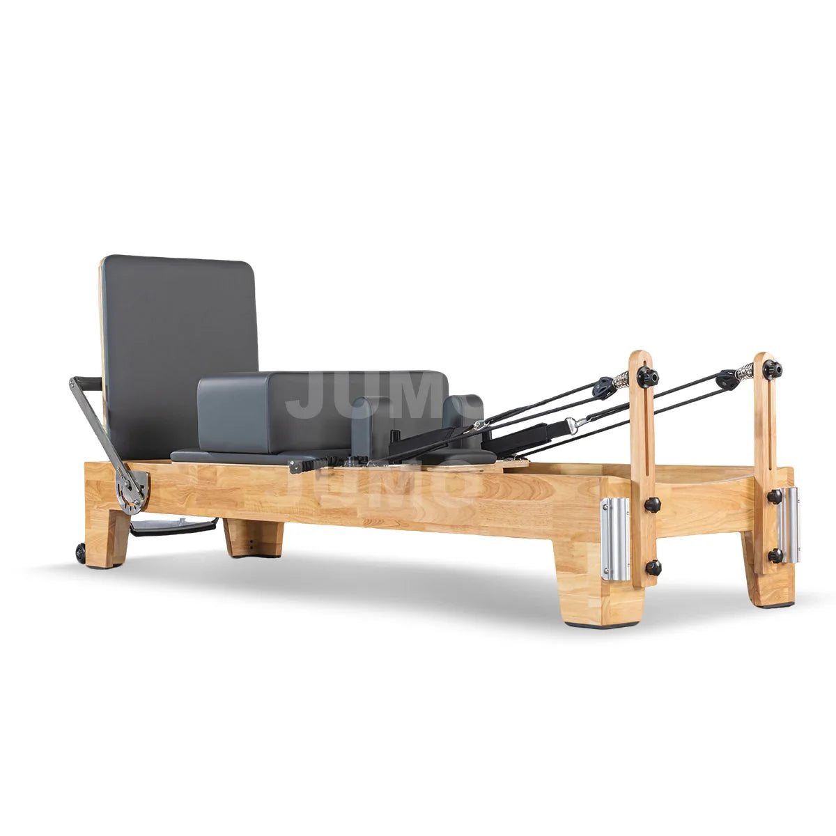 Studio Oak Wood Pilates Reformer Adjustable Resistance and Smooth Glide
