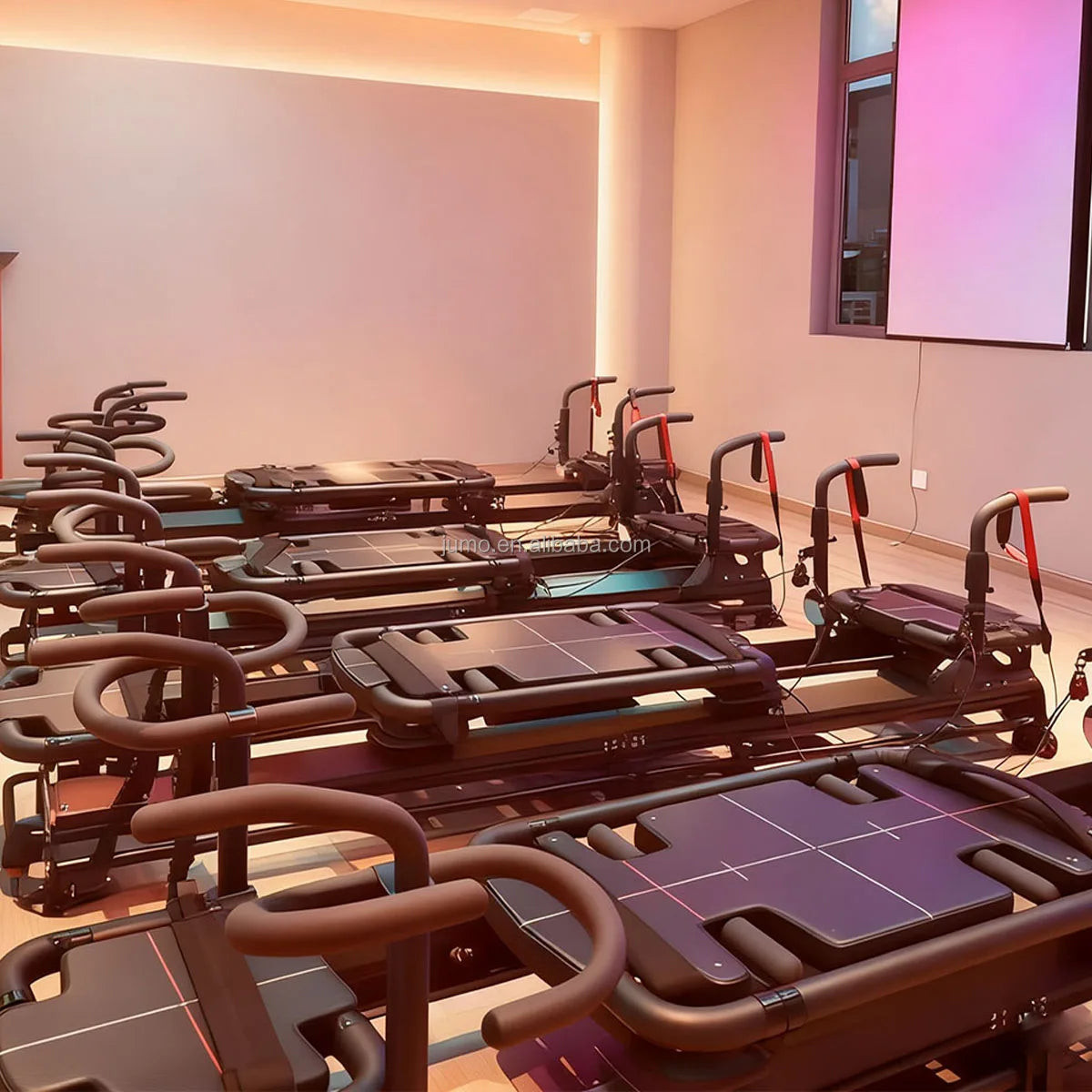 Aluminum Pilates Reformer Commercial Studio-Grade Professional Training Equipment