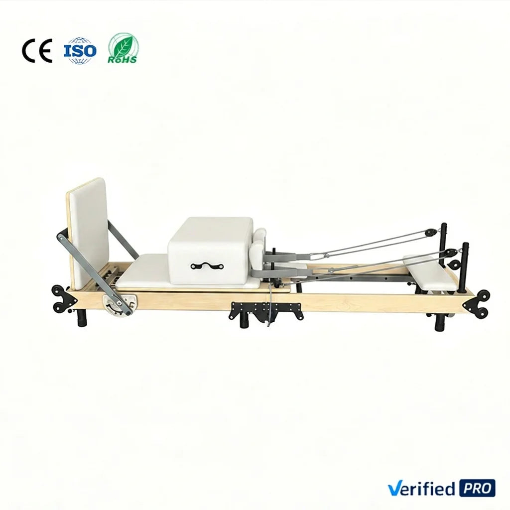 Jumo XMZD02 Portable Pilates Reformer Foldable High-End Wood Bed