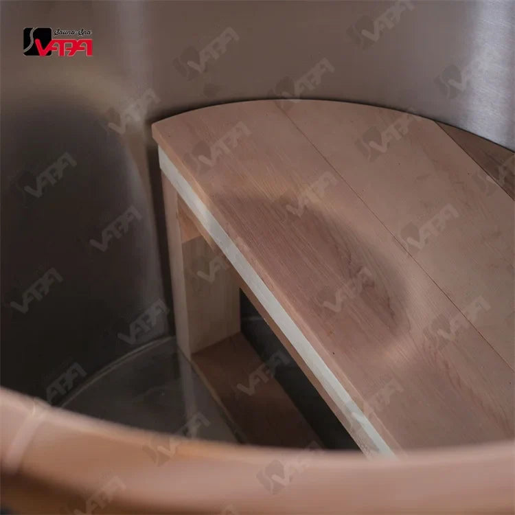 Custom Ice Bath Red Cedar Stainless Steel Alfresco Outdoor Living Australia