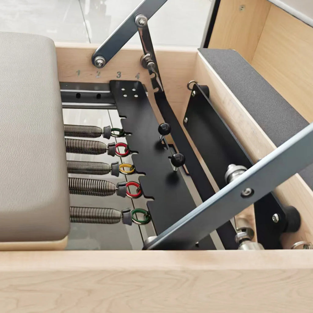 Maple Wood Pilates Reformer Adjustable Footbar 239cm