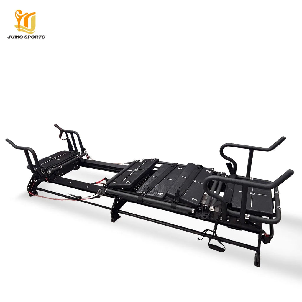 Studio-Grade Aluminum Pilates Reformer Machine 332cm Black