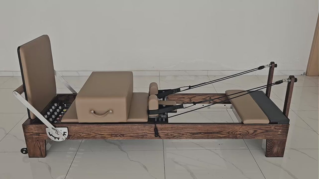 Maple Wood Pilates Reformer Adjustable Studio Equipment