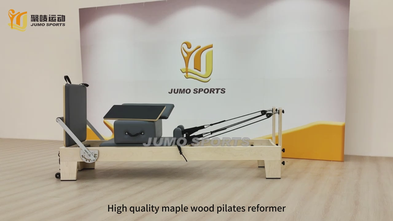 Maple Wood Pilates Reformer Machine Commercial Grade Smooth Glide