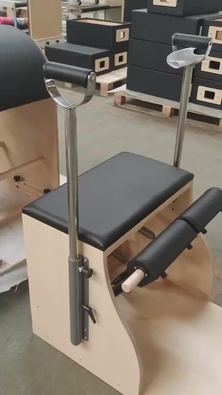 Maple Wunda Pilates Chair Professional Stability Gray