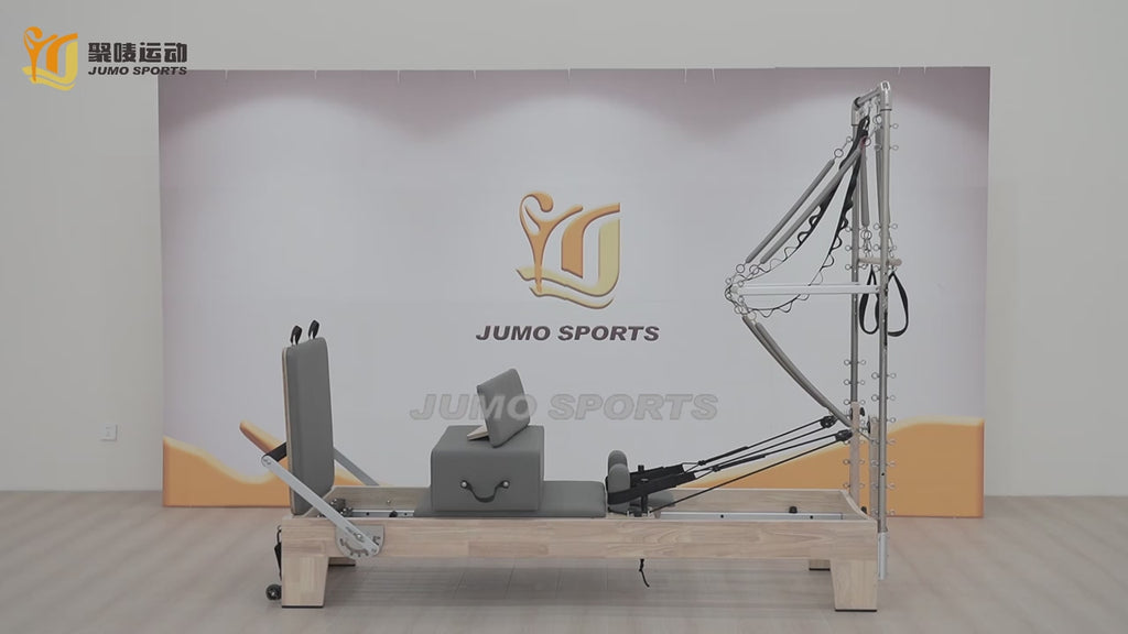 Studio Grade Pilates Reformer With Tower And Cadillac Core Bed