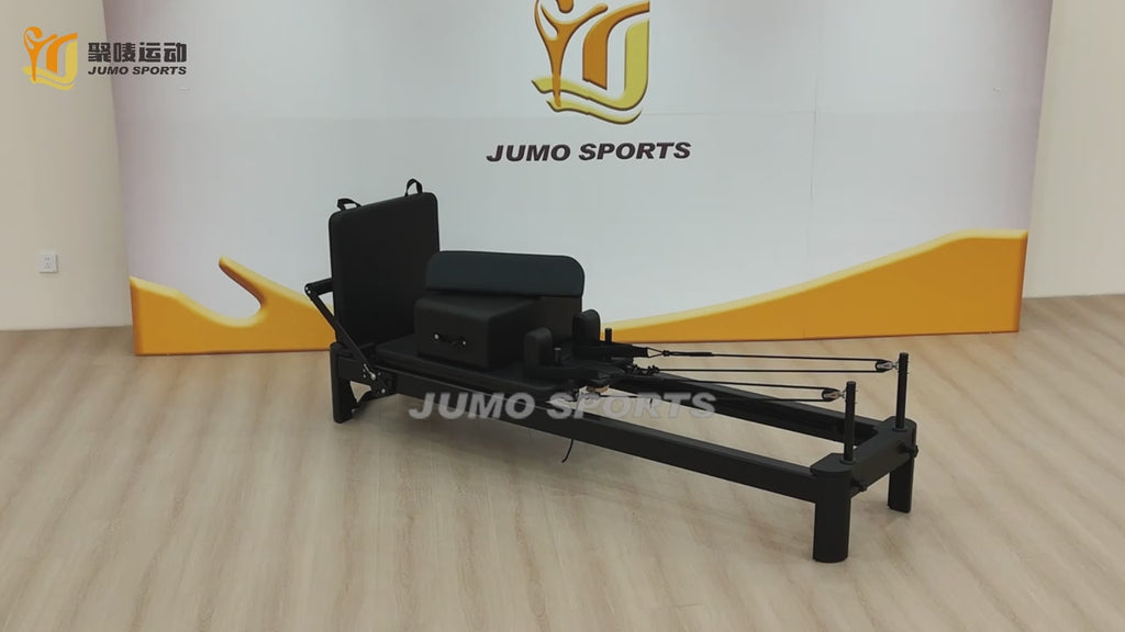 Aluminum Pilates Reformer Combo with Wunda Chair 2540mm Black