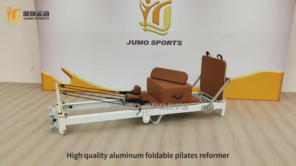 Jumo FA01 Foldable Aluminum Pilates Reformer with Adjustable Resistance