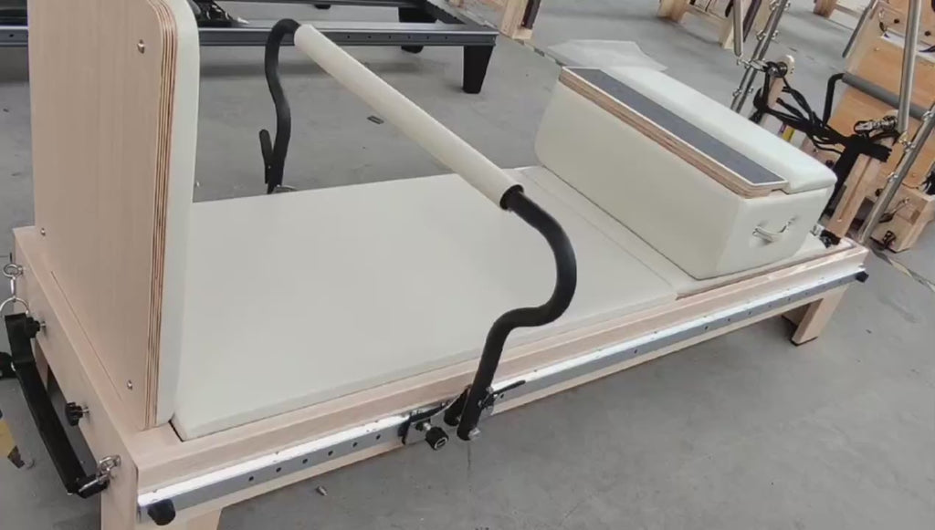 Infinity Footbar Pilates Reformer Tower Maple Wood 233cm