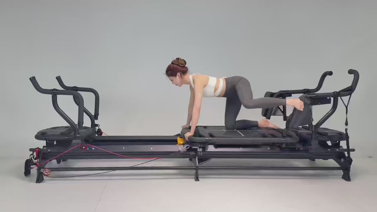 M3K+ Professional Aluminum Pilates Reformer 3200mm Black