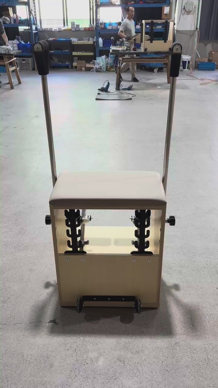 Maple Wood Pilates Wunda Chair Studio Equipment Adjustable Resistance